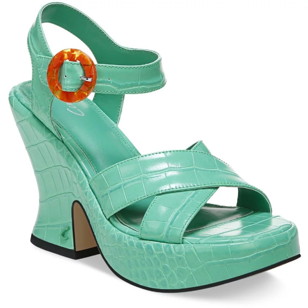 NWOT Sam Edelman Circus Peony Jade Sandals Size 7